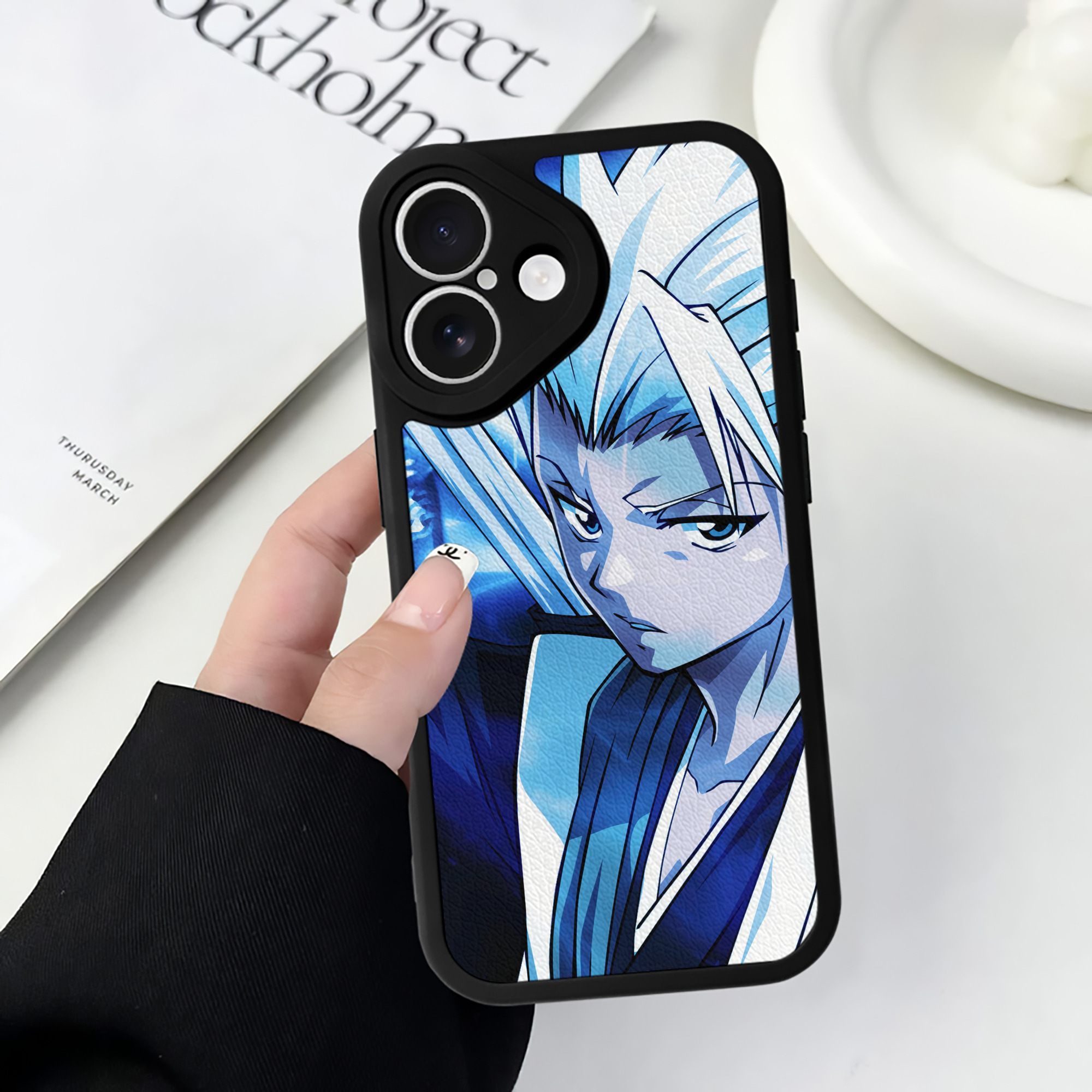 （画像用） ブリーチ BLEACH 【iPhone 16シリーズ対応】シリコンスマホケース（レザー調） 材質：シリコン